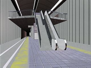 BART station train level