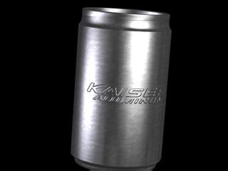 Kaiser Aluminum logo on aluminum can